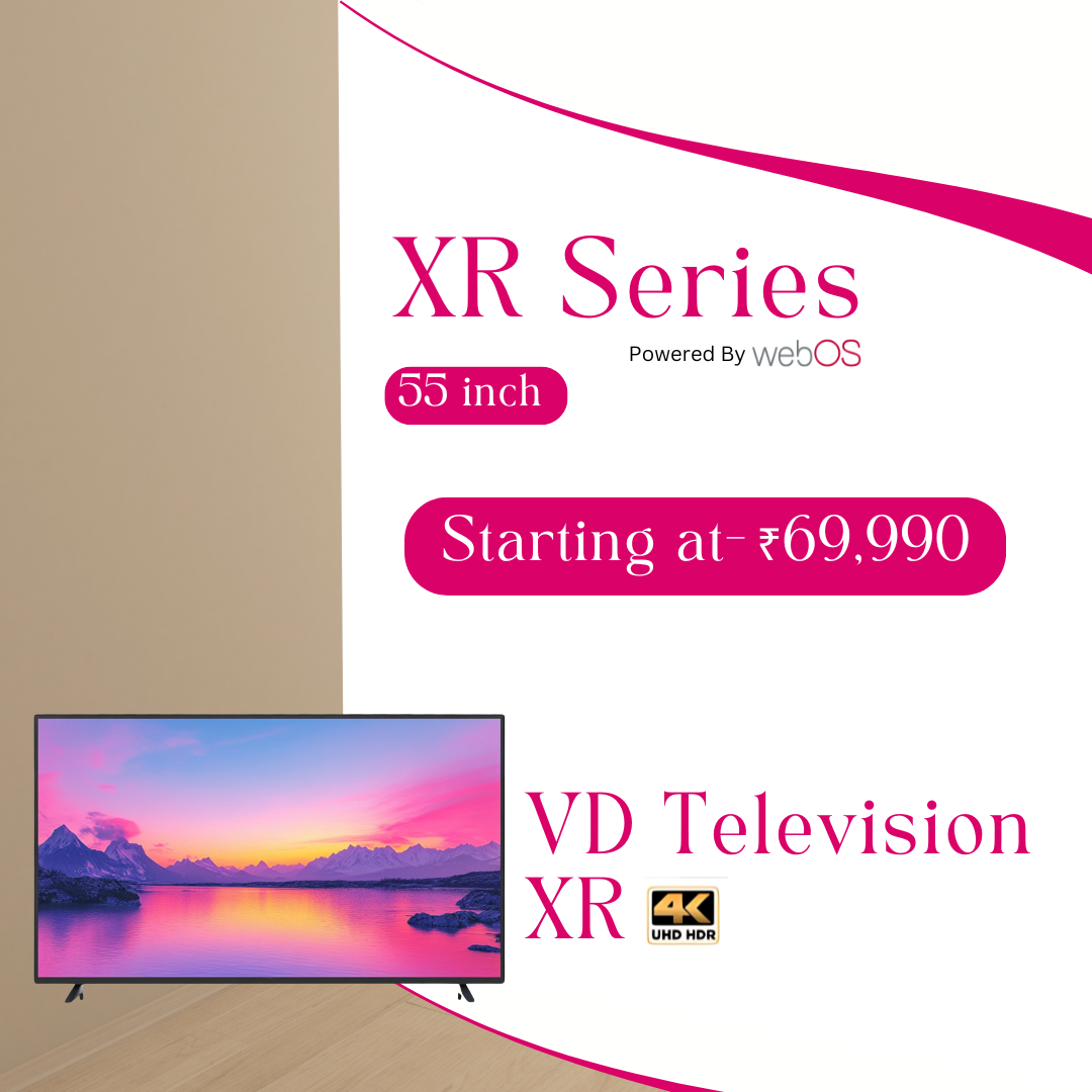 VD XR Series 55 Inch 4K UHD Smart LED TV (Android Powered)