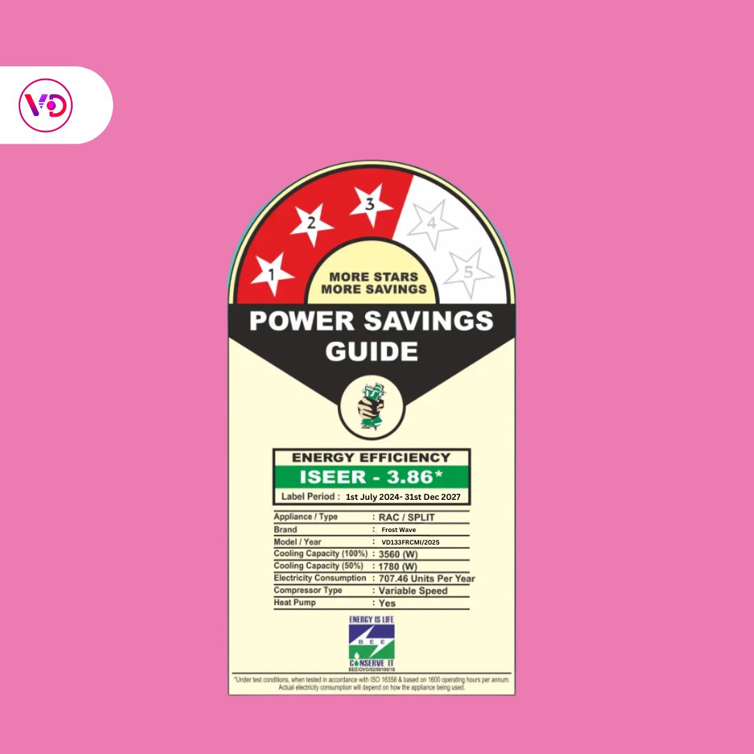 VD ChillMatic 2 Ton Inverter Split AC with Turbo Cooling & 4-Way Swing