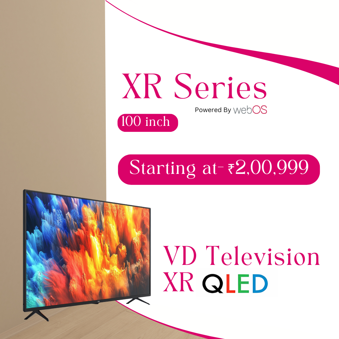 VD XR Series 100 Inch 4K QLED Smart TV (webOS Powered)